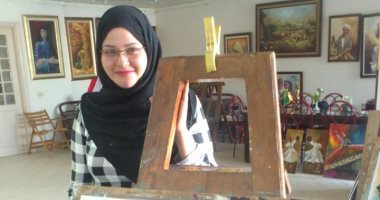 قارئة تشارك اليوم السابع بأعمالها الفنية وتعطى دروسا مجانية فى الرسم