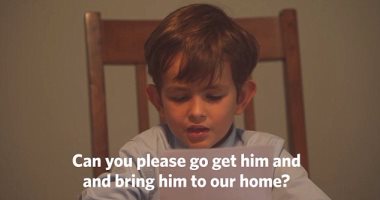 بالصور..طفل أمريكى 6 سنوات يناشد أوباما إحضار الطفل السورى عمران للعيش معه