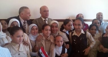  وكيل وزارة التربية والتعليم بالغربية يفتتح مدرسة الفريق سعد الشاذلى ببسيون 