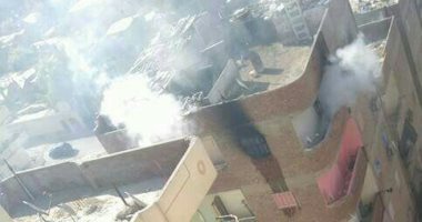 الحماية المدنية تسيطر على حريق شقة سكنية فى حى الكويت بالسويس