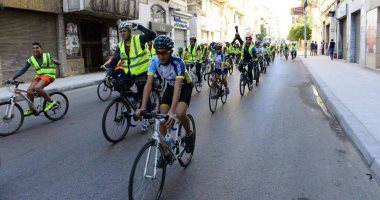 سباق دراجات للقنصلية الإسبانية بالإسكندرية احتفالا بالعيد الوطنى للمحافظة