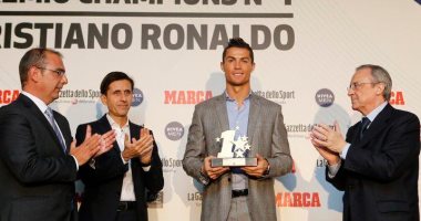 رونالدو يتوج بجائزة أفضل لاعب بدورى الأبطال من ماركا ولاجازيتا