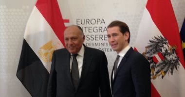 سامح شكرى يبحث مع وزير خارجية النمسا جهود مكافحة الإرهاب