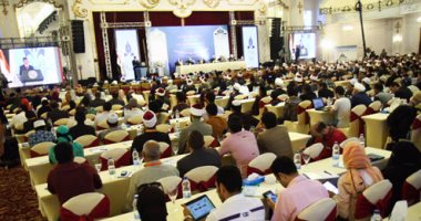 الإمام الأكبر ووزير العدل ومفتى القدس ورئيس علماء البوسنة بمؤتمر أئمة المساجد