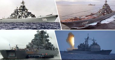 بالصور.. روسيا تحمى سواحل سوريا بأضخم سفينة نووية فى العالم.. الطراد "بطرس الأكبر" يمتلك صواريخ مضادة للسفن والغواصات.. يتسلح بـ"إس-300" ومزود برادارات وأجهزة إنذار مبكر.. ومهمته تدمير حاملات الطائرات
