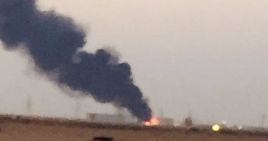 ننشر فيديو حريق خزان نفط شركة "أرامكو" السعودية فى الرياض