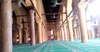 بالصور.. الإهمال يضرب "الجامع العمرى" أقدم مساجد الصعيد