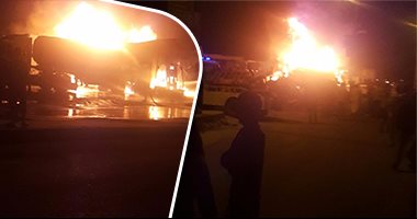 إحالة حارس مدرسة مجاورة لمحطة المطار المحترقة بدمياط للتحقيق