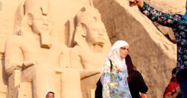 تعامد الشمس بمعبد أبوسمبل بحضور وزيرى "الثقافة والآثار"