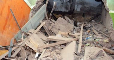 انهيار سقف منزل قديم فى طنطا دون وقوع إصابات