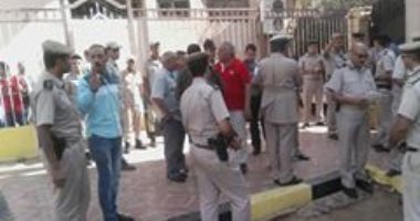 بالصور.. أمن الغربية يشدد إجراءاته فى ملعب بلدية المحلة