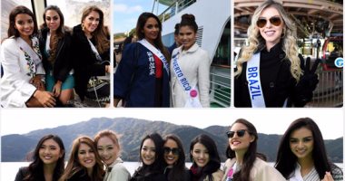 70 ملكة جمال يروجن لبلادهن بـ "الكاجوال" فى اليابان