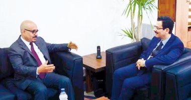 أحمد درويش يلتقى رئيس اتحاد المقاولين العرب لبحث التعاون المشترك