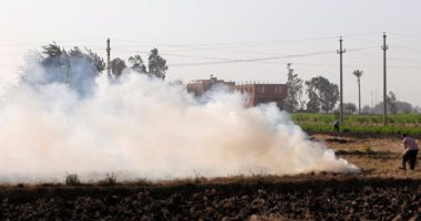 السيطرة على حريق بنصف فدان قش أرز بالدقهلية