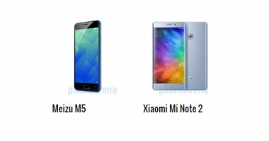 بالمواصفات .. أبرز الفروق بين هاتفى Meizu M5 و Xiaomi Mi Note 2