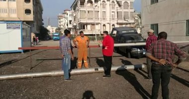 غلق الطرق المؤدية لقسم شرطة رأس البر 