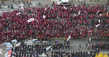 مظاهرات فى سيول للمطالبة بإقالة رئيسة كوريا الجنوبية