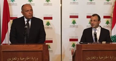 سامح شكرى: هناك توافق بين مصر ولبنان فيما يخص مكافحة الإرهاب
