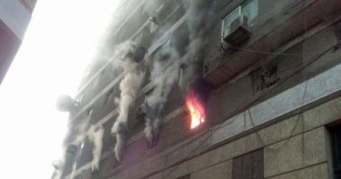 السيطرة على حريق محل ملابس منطقة الأزهر 