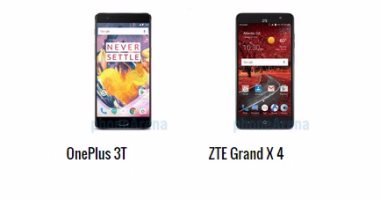 بالمواصفات.. أبرز الفروق بين هاتفى OnePlus 3T وZTE Grand X 4