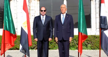 بالفيديو.. الرئيس السيسى يصل إلى مقر "عمودية" لشبونة