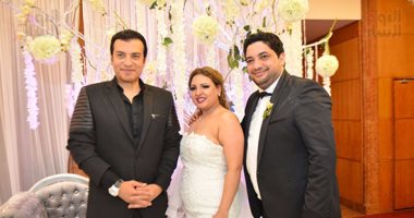 بالصور.. إيهاب توفيق وحمادة هلال وبوسى وأمينة يشعلون زفاف الشاعر ملاك عادل