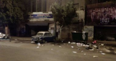 القمامة تحاصر سينما هليوبوليس فى مصر الجديدة