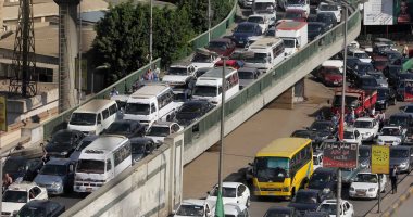 كثافات مرورية أعلى كوبرى 15 مايو بسبب منطقة تجمع المدارس