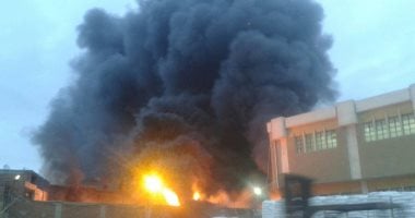 الحماية المدنية تسيطر  على حريق مصنع أقطان القليوبية