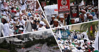 جمعة غضب فى إندونيسيا احتجاجا على إهانة حاكم جاكرتا للقرآن