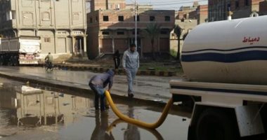 حصر معدات شفط مياه الأمطار المعطلة لإصلاحها بكفر الشيخ