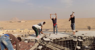  الجيزة تزيل 5 مخالفات بناء بهضبة الأهرام ورفع 1500 طن مخلفات هدم