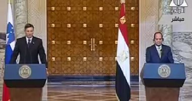 رئيس سلوفينيا: زيارتى لمصر فرصة طيبة لفتح علاقات جديدة بين البلدين 