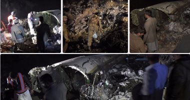 مصرع 40 راكبا فى تحطم طائرة باكستانية فوق إسلام أباد