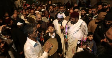 بالصور.. ليبيون يحتفلون بالمولد النبوى الشريف في بنغازى