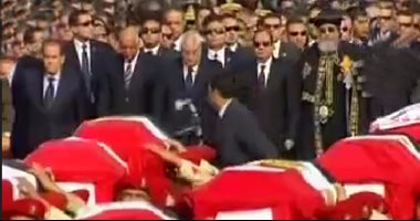 8 تويتات تلخص أهم ما قاله الرئيس السيسى بجنازة شهداء الكنيسة البطرسية