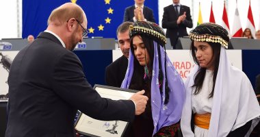 البرلمان الأوروبى يكرم الإيزيديتين نادية مراد ولمياء بشار