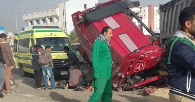 إصابة 6 أشخاص فى حادثى تصادم على طريق كفر الشيخ