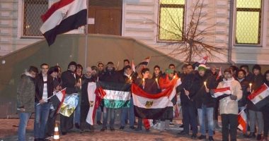 وقفة تضامنية بالعاصمة الأوكرانية للتنديد بالإرهاب فى مصر