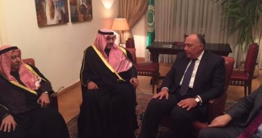 سامح شكرى يبحث مع وزير خارجية الكويت الأوضاع فى سوريا واليمن وليبيا