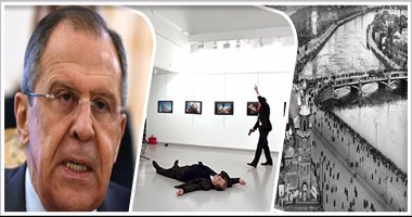 لافروف: لا رحمة "للإرهابيين" فى سوريا بعد مقتل السفير الروسى بأنقرة