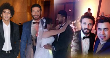 عماد متعب يسجل حضوره فى زفاف حارس الأهلي