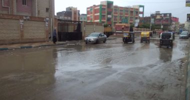 بالصور.. هطول أمطار غزيرة فى شمال كفر الشيخ