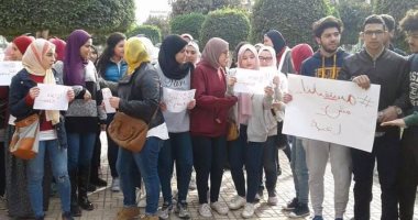 طلاب مدارس اللغات يتظاهرون أمام "محافظة الدقهلية"