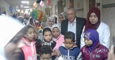 بالصور..يوم ترفيهى لإطفال الغسيل الكلوى بمستشفى جامعة بنى سويف