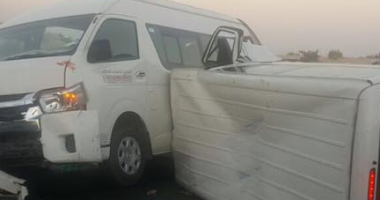 بالصور.. إصابة 28 شخصا فى حادثين مروريين فى إمارة دبي