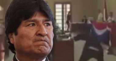 بالفيديو.. رئيس بوليفيا يفتح "مقطع جنسى" أثناء جلسته بالمحامين الدوليين