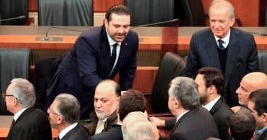 بالصور.. البرلمان اللبنانى يمنح الثقة لحكومة سعد الحريرى بأغلبية 87 صوتا