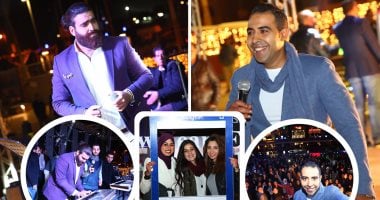 بالصور..محمد عدوية وبجاتو يشعلان حفل رأس السنة بالتجمع الخامس