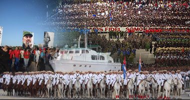 كوبا تكرم فيدل كاسترو وسط احتفالات ضخمة بعيد الثورة الثامن والخمسين